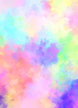 Taranmış Boyalı Soyut Arkaplan. Fırça darbesi ile boyanmış. Sanatsal canlılık ve renkli duvar kağıdı.