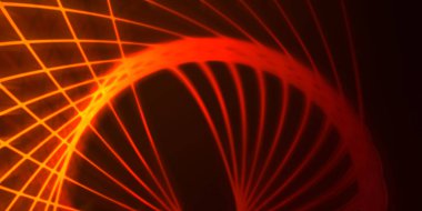 Işık dalgalarının neon renkli soyut tasarımı. Dijital arka plan ve neon ışığı parlama efekti. Parlak ışınlar duvar kağıdı.