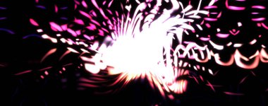 Işık parçacık izleri. Parlayan parçacıkları ve çizgileri olan ışık patlaması yıldızı. Güzel hareketli soyut ışın arkaplanı.