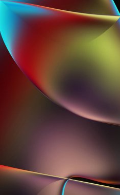 Soyut arkaplan. Değişken renk değişim dalgaları, dinamik hareketlerle. Işık dalgalarının neon renkli soyut tasarımı. Duvar kağıdı, afiş, arkaplan, kart, kitap illüstrasyonu, web sitesi.