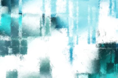 Modern sanat. Renkli çağdaş sanat eserleri. Renkli boya darbeleri. Soyut arkaplanda fırça darbeleri. Fırça boyası. Eşsiz duvar sanatı.