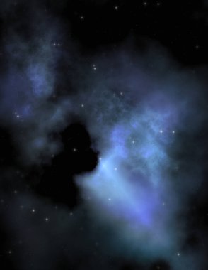 Galaksi uzayındaki yıldız alanı renkli nebula ile. Uzayın derinliklerinin bilim kurgu geçmişi. Ruhsal duvar kağıdı.