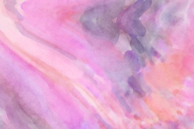 Yumuşak suluboya duvar kağıdı. Hafifçe fırçalanmış renkleri olan sanatsal bir resim. Pastel renkler arkaplana dokunmuş. Soyut duvar sanatı..