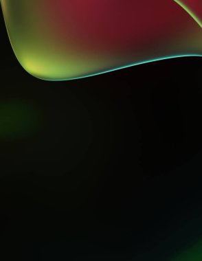 Soyut arkaplan. Değişken renk değişim dalgaları, dinamik hareketlerle. Işık dalgalarının neon renkli soyut tasarımı. Duvar kağıdı, afiş, arkaplan, kart, kitap illüstrasyonu, web sitesi.