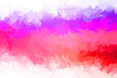 Renkli fırça darbelerinin 2D çizimi. Dekoratif desenli resim. canlı boya desenli arkaplan.