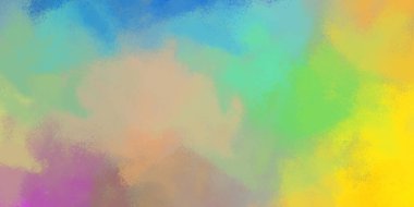 Duvar sanatı Eşsiz ve yaratıcı illüstrasyon. Fırça darbesi ile boyanmış. Renkli fırça darbelerinin soyut arkaplanı. Fırçalanmış canlı duvar kâğıdı. Boyalı sanatsal yaratım.