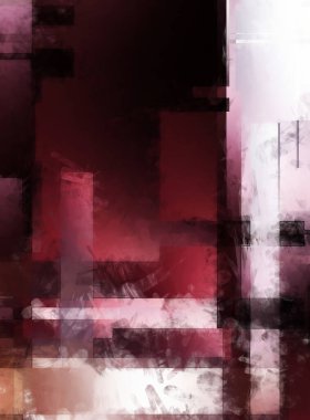 Modern sanat. Renkli çağdaş sanat eserleri. Renkli boya darbeleri. Soyut arkaplanda fırça darbeleri. Fırça boyası. Eşsiz duvar sanatı.