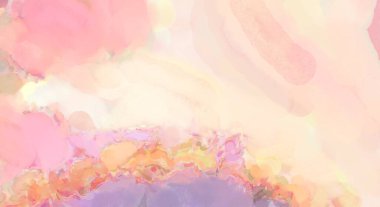 2D çizim. Sanatsal arkaplan resmi. Tablo üzerinde soyut resim. Çağdaş sanat. El yapımı resim. Renkli doku. Modern sanat eserleri. Yüzeyde suluboya fırça darbeleriyle boyama.