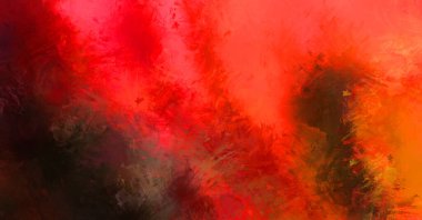 Modern sanat. Taranmış Boyalı Soyut Arkaplan. Fırça darbesi ile boyanmış. Boya darbeleri. 2B Görüntü.