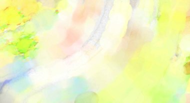 Pastel renklerde suluboya resim. Poster, duvar sanatı, afiş, kart, kitap kapağı ya da ambalaj için rahatlatıcı kompozisyonun yumuşak renkli çizimi. Modern fırça darbeleri resim.