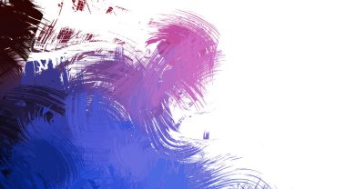 Taranmış Boyalı Soyut Arkaplan. Vahşi kaotik fırça darbeleri. Boya darbeleri. 2D İllüstrasyon. Fırça darbeli resim. 