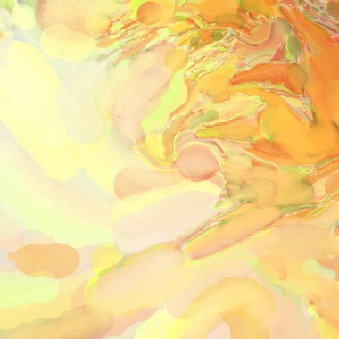 Çağdaş sanat. El işçiliğinin renkli dokusu. Modern resim. Yüzeyde suluboya vuruşlar. Sanatsal arkaplan resmi. Tablo üzerinde soyut resim. Fırça darbeleri. 