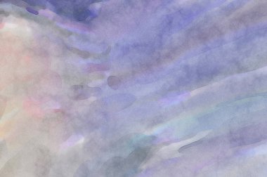 Alkol mürekkebini andıran rahatlatıcı fırça darbelerinin modern resmi. Poster, duvar sanatı, afiş, kart, kitap kapağı veya ambalaj için pastel renkli suluboya resim.