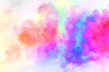 Sanatsal canlılık ve renkli duvar kağıdı. Taranmış Soyut Arkaplan. Fırça darbeli resim. 