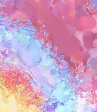 2D çizim. Sanatsal arkaplan resmi. Tablo üzerinde soyut resim. Çağdaş sanat. El yapımı resim. Renkli doku. Modern sanat eserleri. Yüzeyde suluboya fırça darbeleriyle boyama.