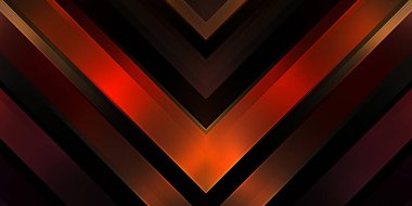 Soyut parlayan geometrik ışıklar arka planda. Fraktal simetrik grafik çizimi. Parıldayan ve parıldayan çubukları kesiştir.