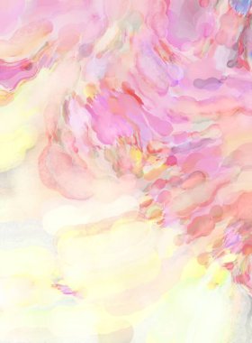 Çağdaş sanat. El yapımı resim. Modern sanat eserleri. Yüzeyde suluboya fırça darbeleriyle resim yapmak. 2D çizim. Sanatsal arkaplan resmi. Tablo üzerinde soyut resim. Renkli doku.