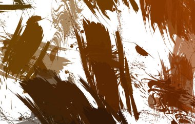 Sanatsal soyut arkaplan. Doku boyalı duvar kağıdı. Boya darbeleriyle yaratıcı bir illüstrasyon. Fırça desenli resim.