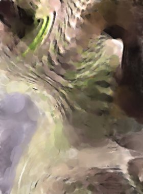 Modern sanat. Renkli çağdaş sanat eserleri. Renkli boya darbeleri. Soyut arkaplanda fırça darbeleri. fırça boyası.