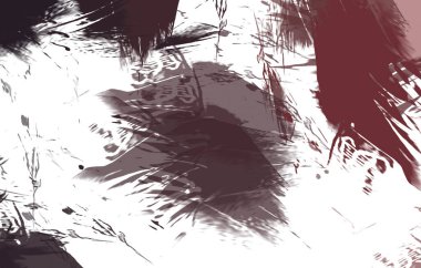 Renkli fırça darbelerinin 2B çizimi. Dekoratif doku resmi. Canlı boya desenli arka plan. Kaotik fırça darbeleri resim.