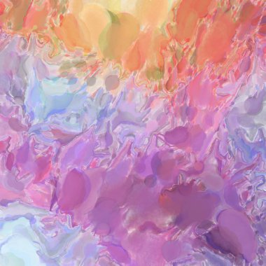 El yapımı sürreal soyut desenli suluboya. Modern sanatsal resim. 2D çizim. Arkaplan boyası karışımı. Yaratıcı duvar sanatı. Çağdaş sanat.