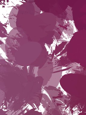 Renkli fırça darbelerinin 2B çizimi. Dekoratif doku resmi. Canlı boya desenli arka plan. Kaotik fırça darbeleri resim.