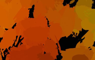 Vahşi fırça darbeleriyle yaratıcı soyut resim. Artistik fırça darbeleriyle donatılmış. Renkli ve canlı bir tasvir. Boyalı sanat.