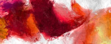 Soyut arkaplanda pürüzlü fırça darbeleri. Fırça boyası. Renkli boya darbeleri. Eşsiz duvar sanatı. Tuvaldeki modern sanat. Renkli çağdaş sanat eserleri. 