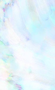 Modern fırça darbeleri. Pastel renklerde suluboya resim. Poster, duvar sanatı, afiş, kart, kitap kapağı veya ambalaj için sakinleştirici kompozisyonun yumuşak renkli çizimi. 