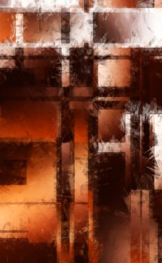 Modern sanat. Renkli çağdaş sanat eserleri. Renkli boya darbeleri. Soyut arkaplanda fırça darbeleri. Fırça boyası. Eşsiz duvar sanatı.