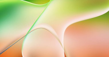 Soyut arkaplan. Değişken renk değişim dalgaları, dinamik hareketlerle. Işık dalgalarının neon renkli soyut tasarımı. Duvar kağıdı, afiş, arkaplan, kart, kitap illüstrasyonu, web sitesi.