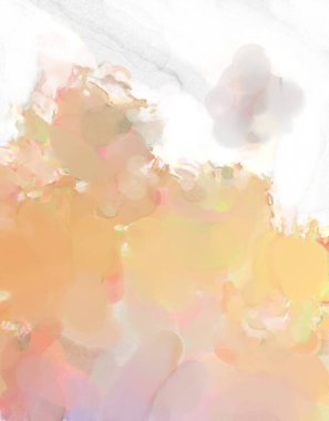 2D çizim. Sanatsal arkaplan resmi. Tablo üzerinde soyut resim. Çağdaş sanat. El yapımı resim. Renkli doku. Modern sanat eserleri. Yüzeyde suluboya fırça darbeleriyle boyama.