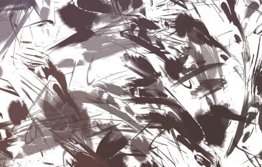 Renkli fırça darbelerinin 2B çizimi. Dekoratif doku resmi. Canlı boya desenli arka plan. Kaotik fırça darbeleri resim.