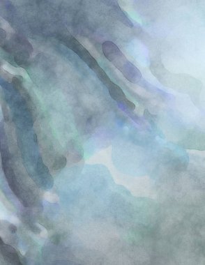 Yumuşak suluboya duvar kağıdı. Hafifçe fırçalanmış renkleri olan sanatsal bir resim. Pastel renkler arkaplana dokunmuş. Soyut duvar sanatı..