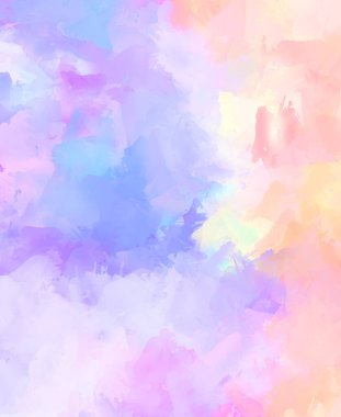 Sanatsal soyut arkaplan. Doku boyalı duvar kağıdı. Boya darbeleriyle yaratıcı bir illüstrasyon. Fırça desenli resim.