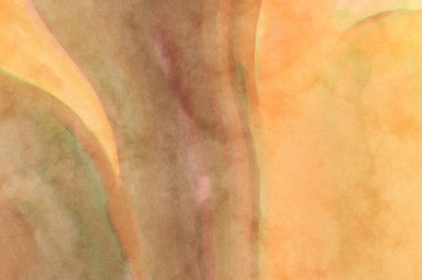 Alkol mürekkebini andıran rahatlatıcı fırça darbelerinin modern resmi. Poster, duvar sanatı, afiş, kart, kitap kapağı veya ambalaj için pastel renkli suluboya resim.