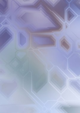 Renkli ve canlı geometrik şekiller katmanları var. Bir teknoloji planının dijital illüstrasyonu. Gelecekçi tasarım şablonu.