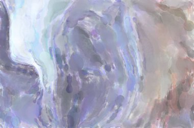 Poster, duvar sanatı, afiş, kart, kitap kapağı veya ambalaj için pastel renkli suluboya resim. Alkol mürekkebini andıran rahatlatıcı fırça darbelerinin modern resmi.