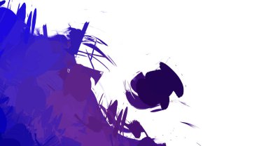 Taranmış Boyalı Soyut Arkaplan. Vahşi kaotik fırça darbeleri. Boya darbeleri. 2D İllüstrasyon. Fırça darbeli resim. 