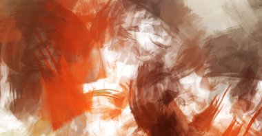 Sanatsal soyut arkaplan. Doku boyalı duvar kağıdı. Boya darbeleriyle yaratıcı bir illüstrasyon. Fırça desenli resim.