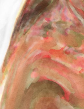 2D çizim. Sanatsal arkaplan resmi. Tablo üzerinde soyut resim. Çağdaş sanat. El yapımı resim. Renkli doku. Modern sanat eserleri. Yüzeyde suluboya fırça darbeleriyle boyama.