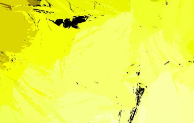 Vahşi fırça darbeleriyle yaratıcı soyut resim. Artistik fırça darbeleriyle donatılmış. Renkli ve canlı bir tasvir. Boyalı sanat.