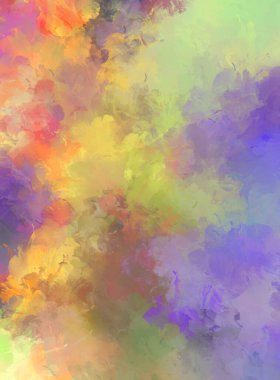 Renkli fırça darbelerinin soyut arkaplanı. fırçalanmış canlı duvar kağıdı. resmedilmiş sanat eseri. Eşsiz ve yaratıcı illüstrasyon.