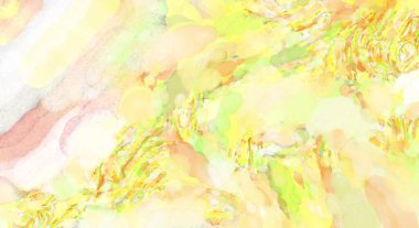 Pastel renklerde suluboya resim. Poster, duvar sanatı, afiş, kart, kitap kapağı ya da ambalaj için rahatlatıcı kompozisyonun yumuşak renkli çizimi. Modern fırça darbeleri resim.