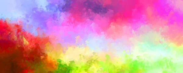 Fundo Abstrato Pinceladas Coloridas Papel Parede Vibrante Escovado Criação Artística — Fotografia de Stock