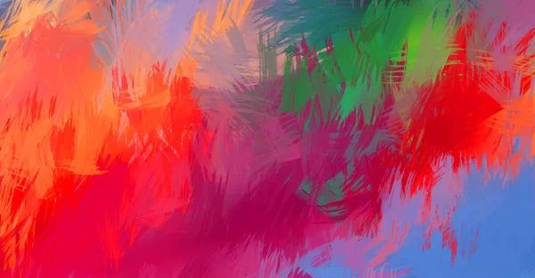 Abstract Background Colorful Brush Strokes Brushed Vibrant Wallpaper Painted Artistic — Stock Photo, Image