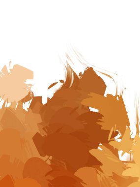 Taranmış Boyalı Soyut Arkaplan. Vahşi kaotik fırça darbeleri. Boya darbeleri. 2D İllüstrasyon. Fırça darbeli resim. 