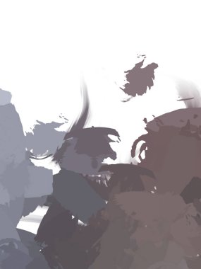 Taranmış Boyalı Soyut Arkaplan. Vahşi kaotik fırça darbeleri. Boya darbeleri. 2D İllüstrasyon. Fırça darbeli resim. 