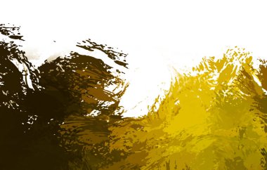 Taranmış Boyalı Soyut Arkaplan. Vahşi kaotik fırça darbeleri. Boya darbeleri. 2D İllüstrasyon. Fırça darbeli resim. 