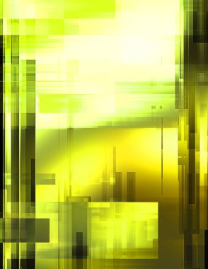 Renkli ve canlı geometrik şekiller katmanları var. Bir teknoloji planının dijital illüstrasyonu. Gelecekçi tasarım şablonu.